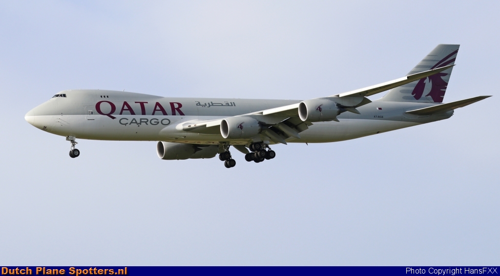 A7-BGB Boeing 747-8 Qatar Airways Cargo by HansFXX