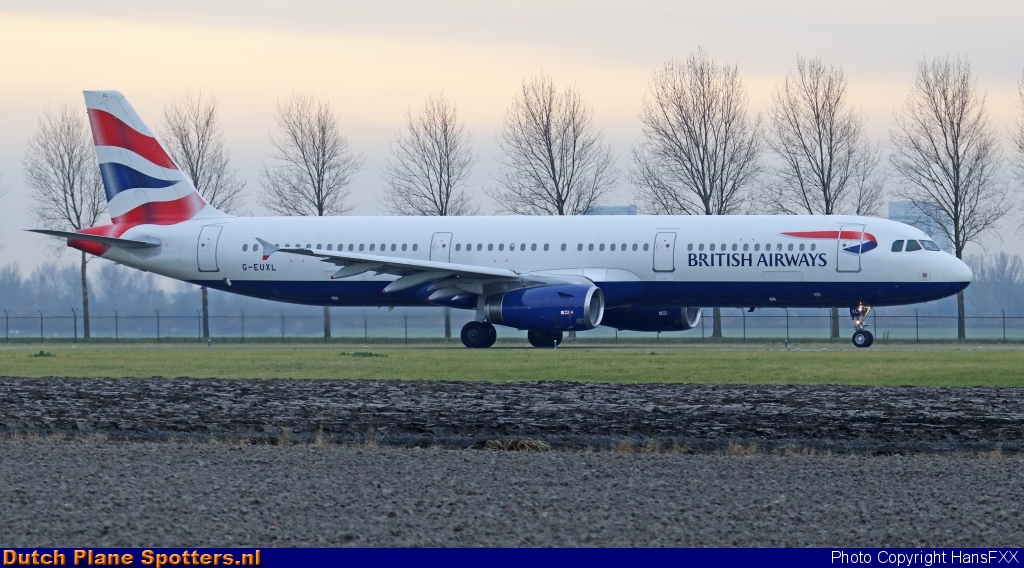 G-EUXL Airbus A321 British Airways by HansFXX
