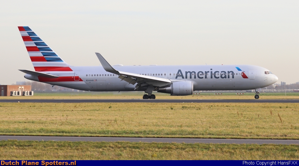 N344AN Boeing 767-300 American Airlines by HansFXX