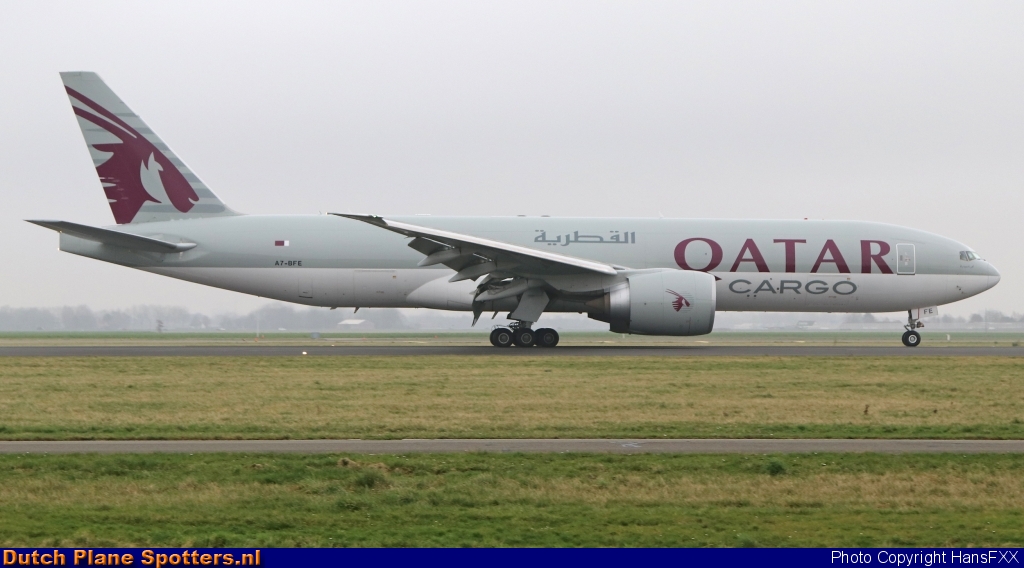 A7-BFE Boeing 777-F Qatar Airways Cargo by HansFXX