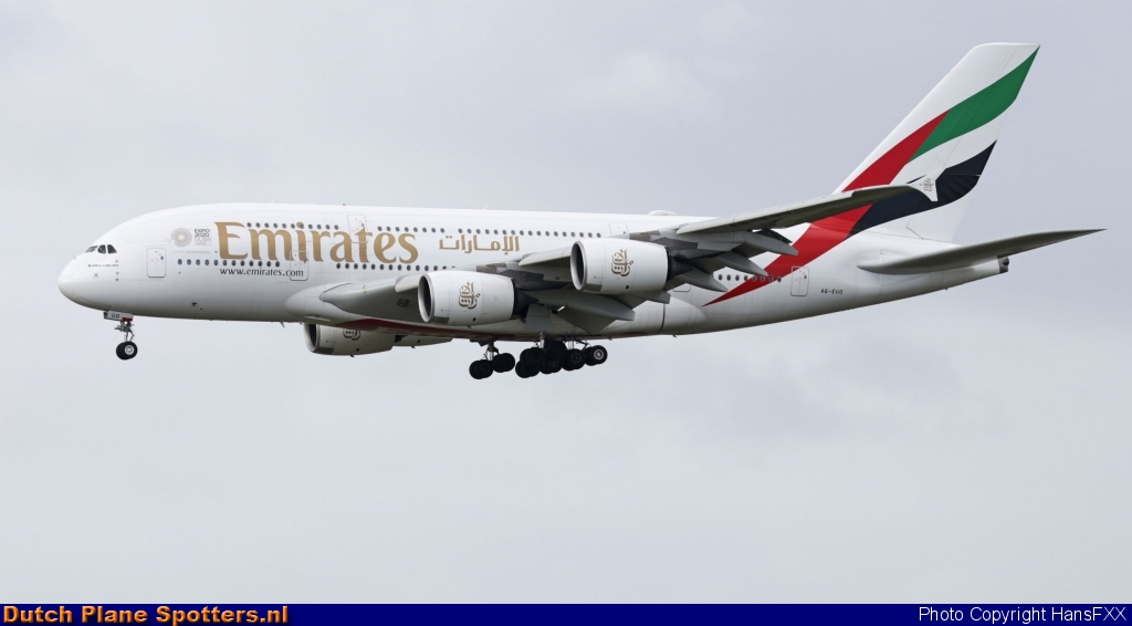 A6-EUO Airbus A380-800 Emirates by HansFXX