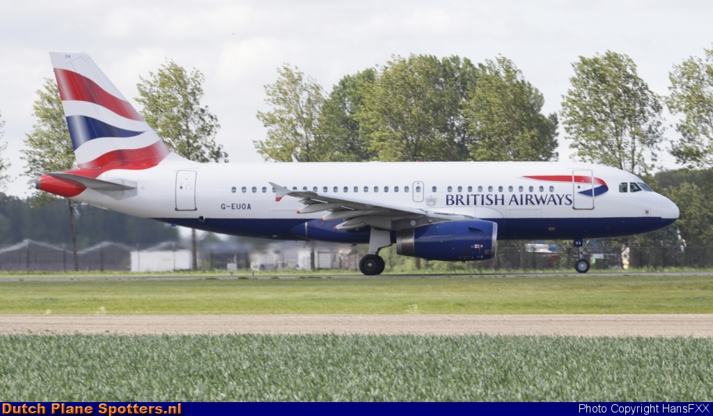 G-EUOA Airbus A319 British Airways by HansFXX