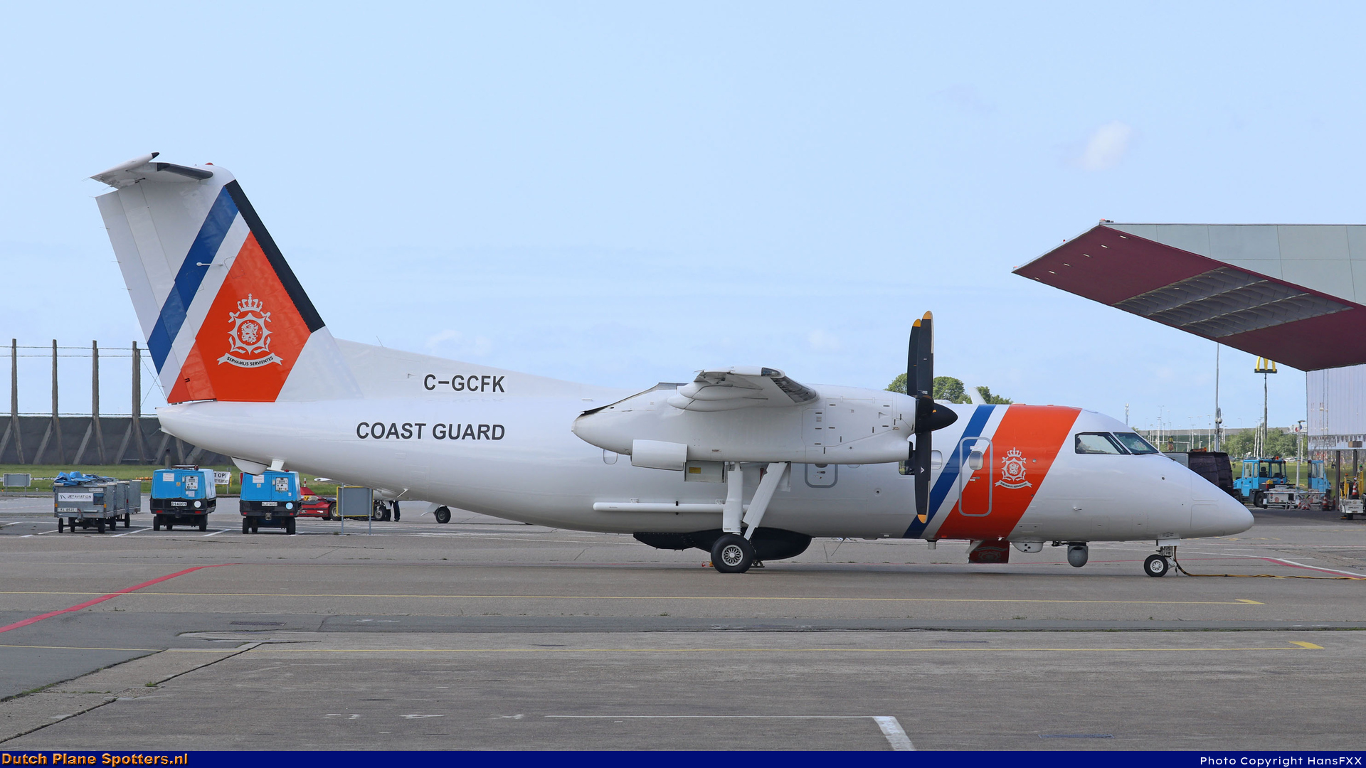 C-GCFK Bombardier Dash 8-100 MIL - Dutch Coast Guard by HansFXX