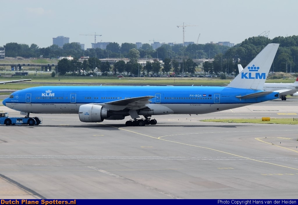 PH-BQA Boeing 777-200 KLM Royal Dutch Airlines by Hans van der Heiden