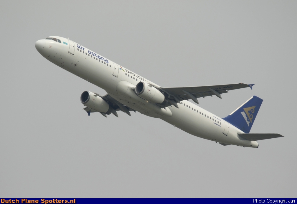P4-NAS Airbus A321 Air Astana by Jan