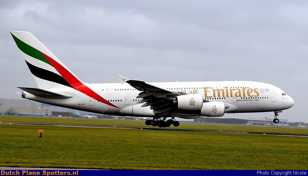 A6-EOJ Airbus A380-800 Emirates by Nicole