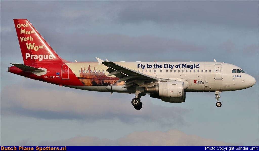 OK-NEP Airbus A319 Czech Airlines by Sander Smit