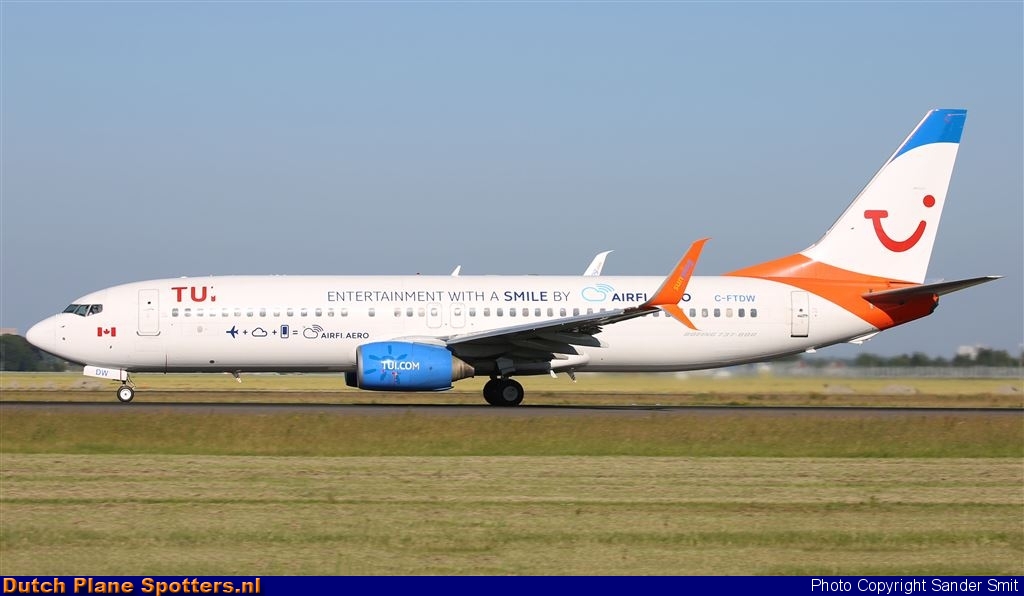 C-FTDW Boeing 737-800 Sunwing Airlines (TUI Airlines Netherlands) by Sander Smit