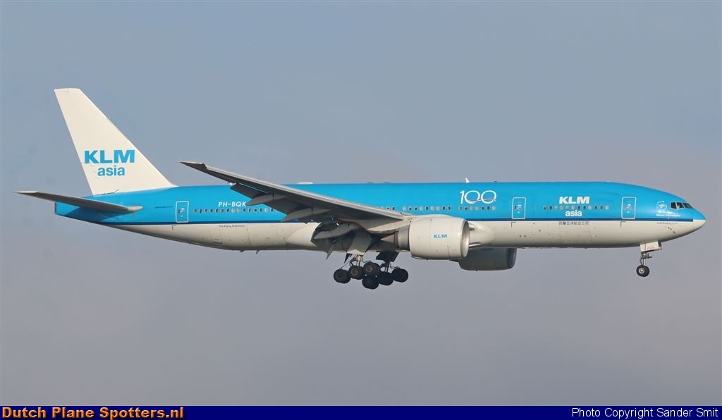 PH-BQK Boeing 777-200 KLM Asia by Sander Smit
