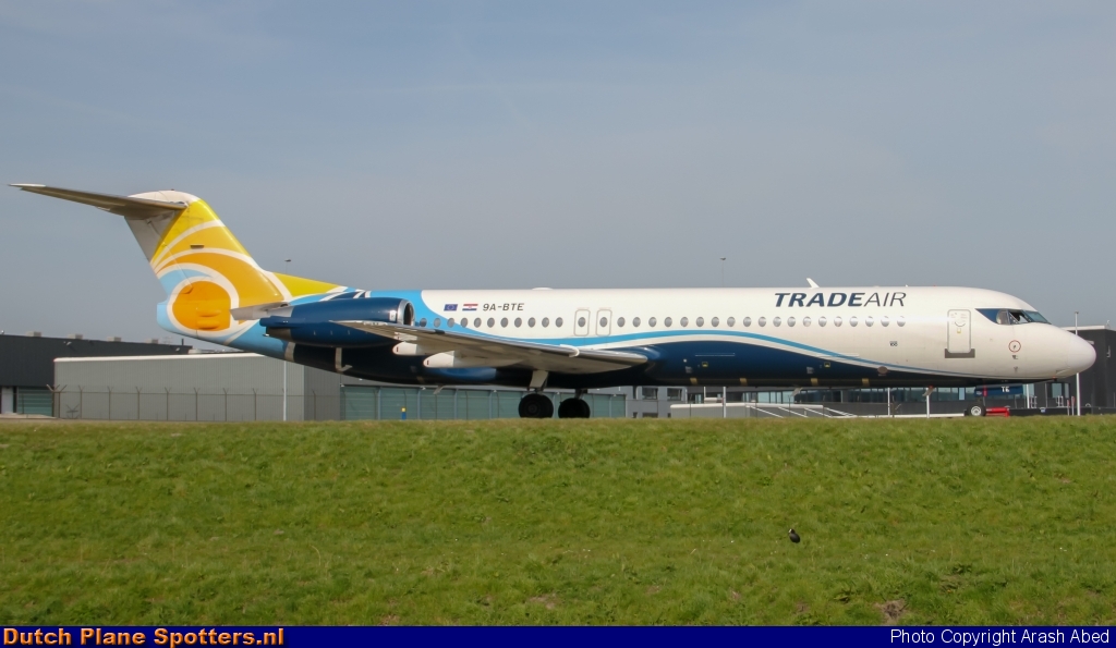 9A-BTE Fokker 100 Trade Air by Arash Abed