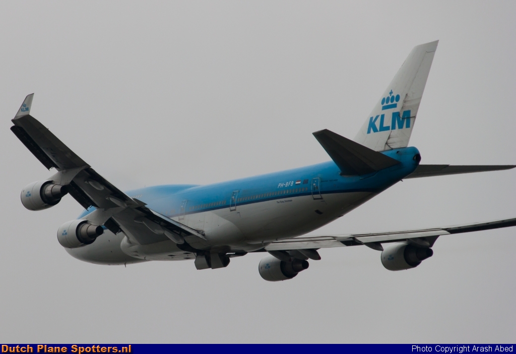 PH-BFB Boeing 747-400 KLM Royal Dutch Airlines by Arash Abed