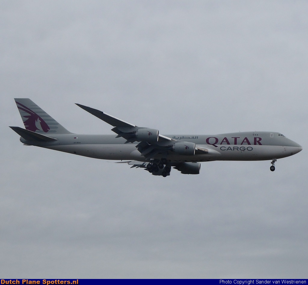 A7-BGA Boeing 747-8 Qatar Airways Cargo by Sander van Westrienen