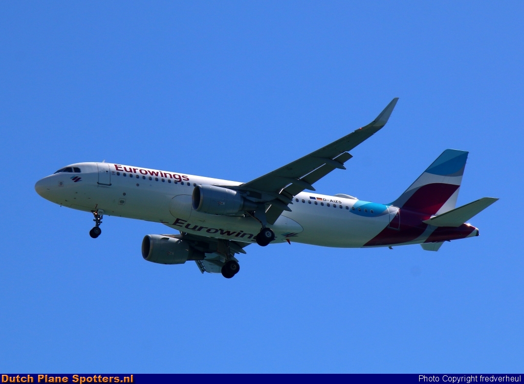 D-AIZS Airbus A320 Eurowings by FredVerheul