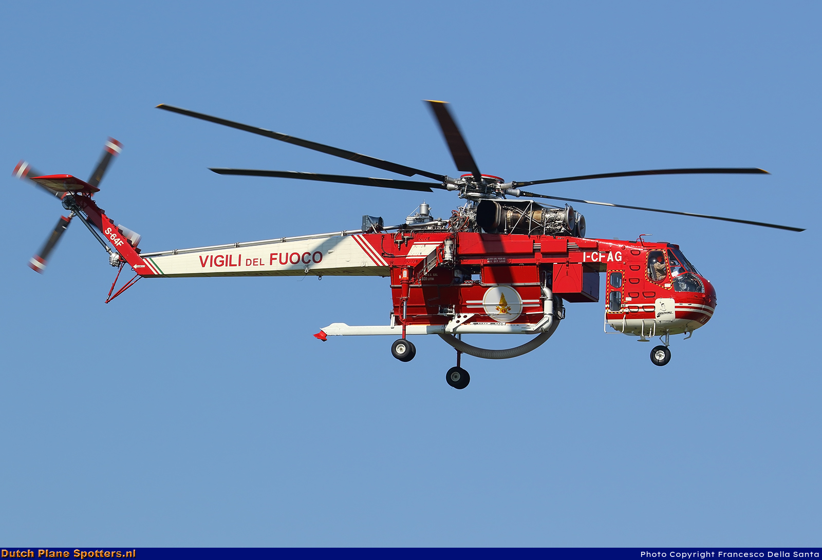 I-CFAG Sikorsky S-64 Skycrane Italy - Forestale by Francesco Della Santa