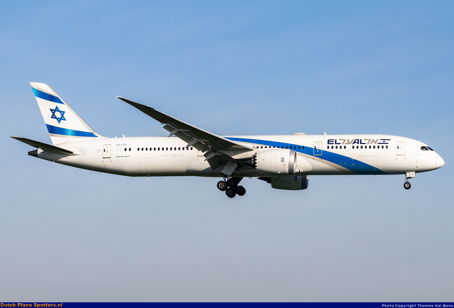 4X-EDH Boeing 787-9 Dreamliner El Al Israel Airlines by Thomas Hai Bons