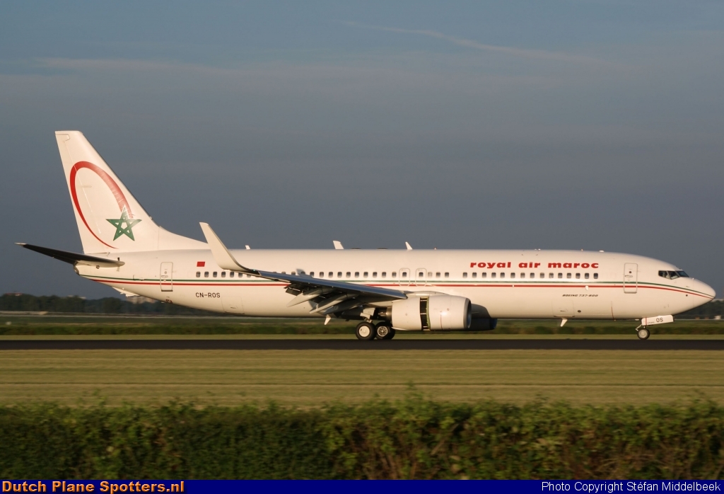 CN-ROS Boeing 737-800 Royal Air Maroc by Stefan Middelbeek