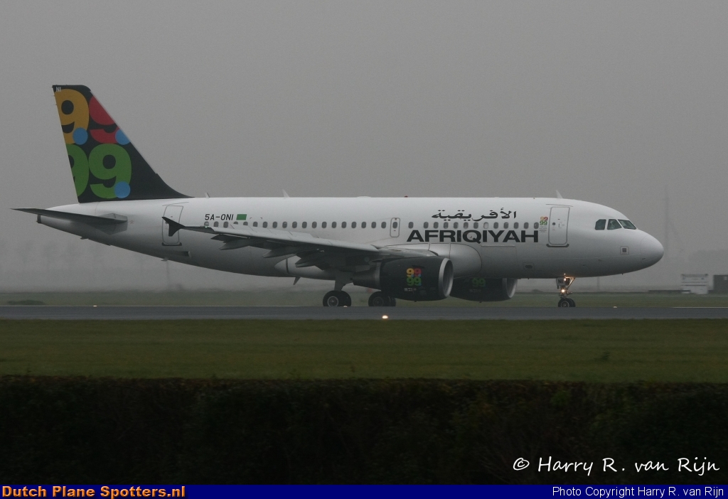5A-ONI Airbus A319 Afriqiyah Airways by Harry R. van Rijn