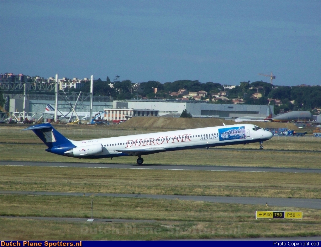 9A-CDC McDonnell Douglas MD-83 Dubrovnik Airlines by edd