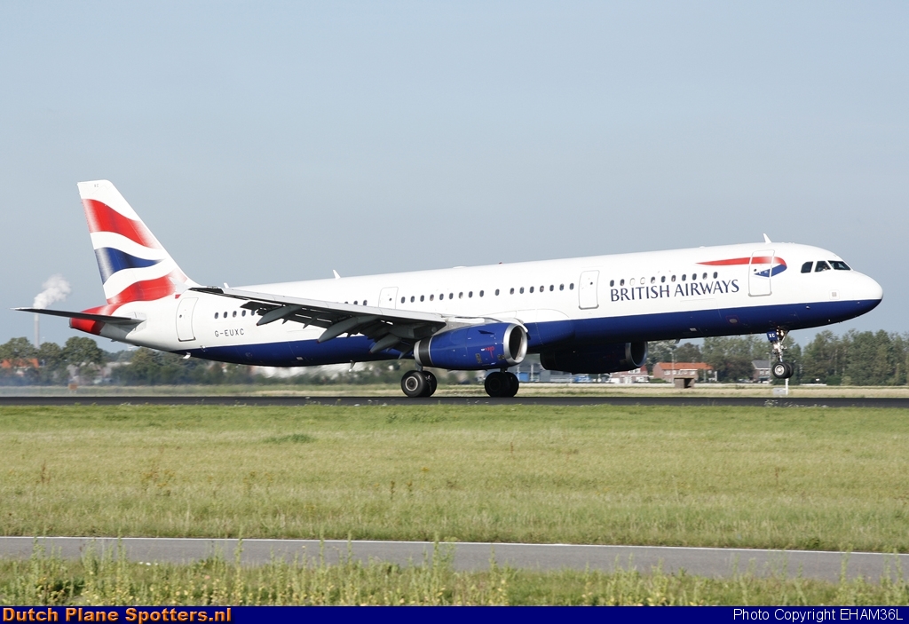 G-EUXC Airbus A321 British Airways by EHAM36L