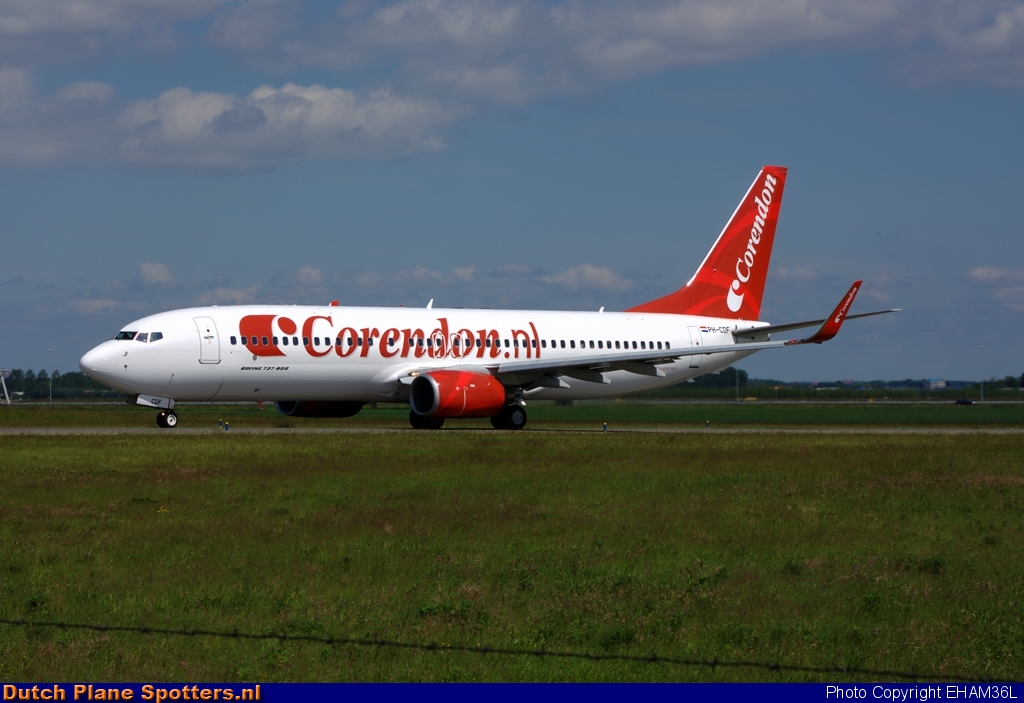 PH-CDF Boeing 737-800 Corendon Dutch Airlines by EHAM36L