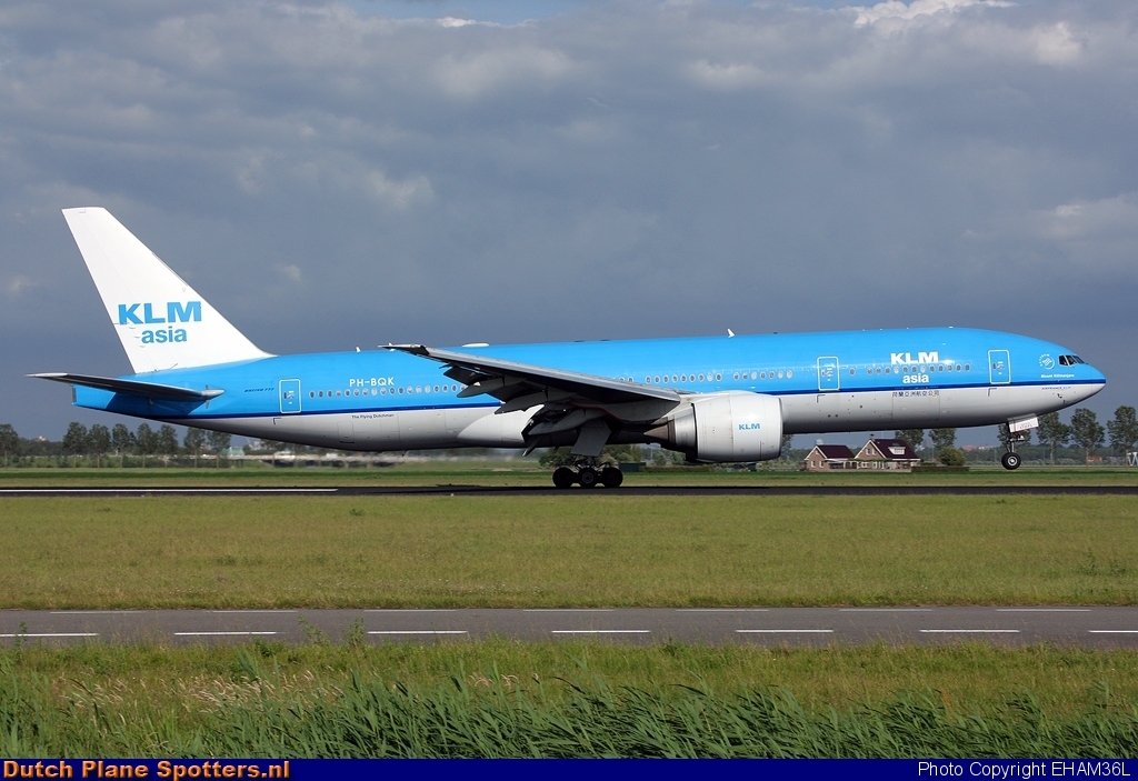 PH-BQK Boeing 777-200 KLM Asia by EHAM36L