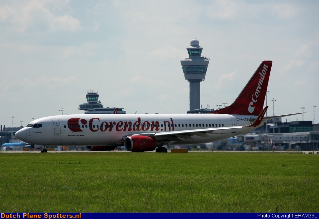 PH-CDE Boeing 737-800 Corendon Dutch Airlines by EHAM36L