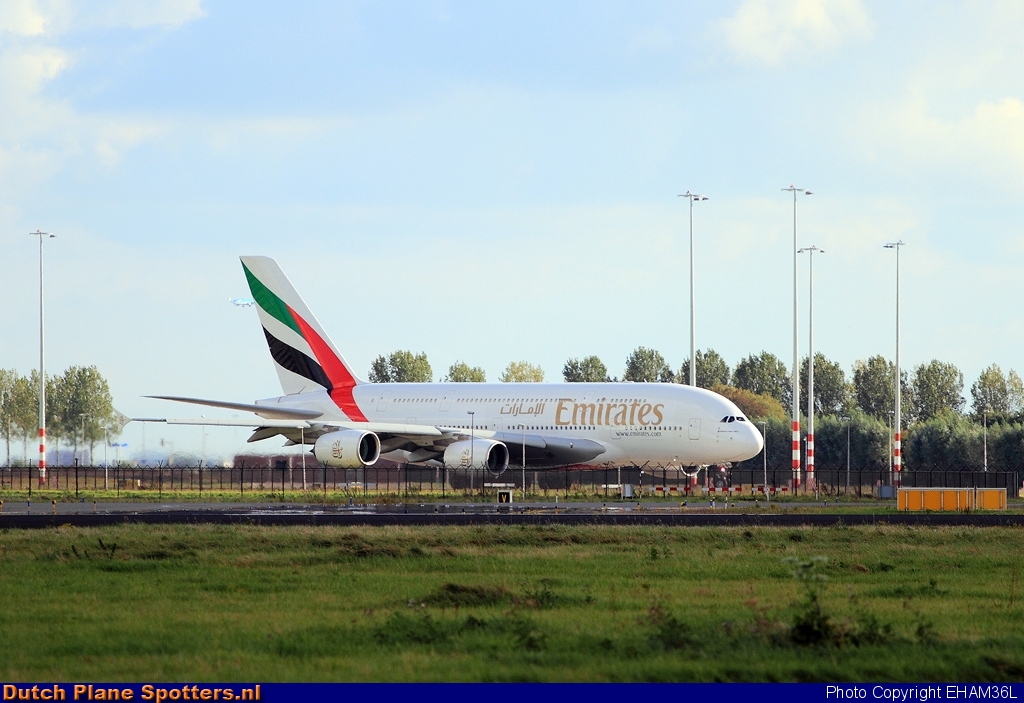 A6-EDU Airbus A380-800 Emirates by EHAM36L