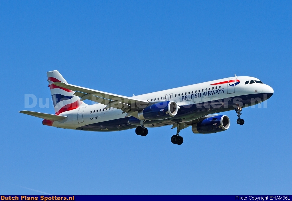 G-EUYH Airbus A320 British Airways by EHAM36L