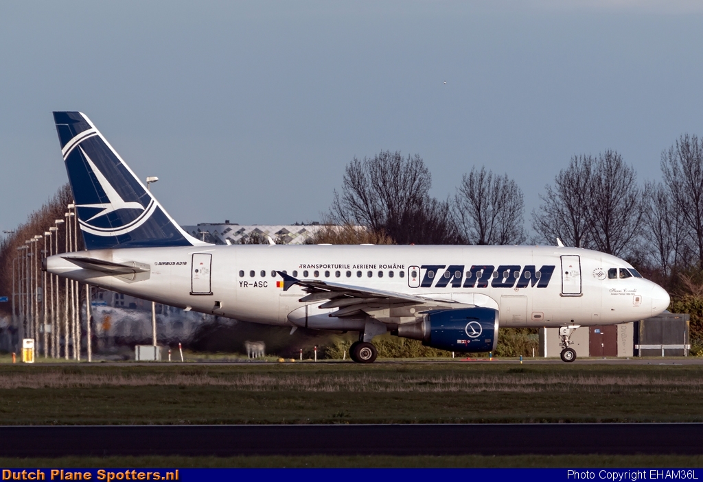 YR-ASC Airbus A318 TAROM by EHAM36L