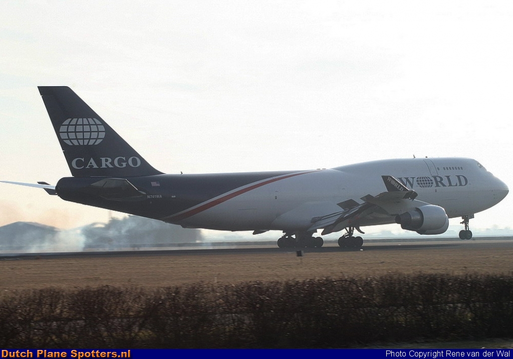 N741WA Boeing 747-400 World Airways Cargo by Rene van der Wal