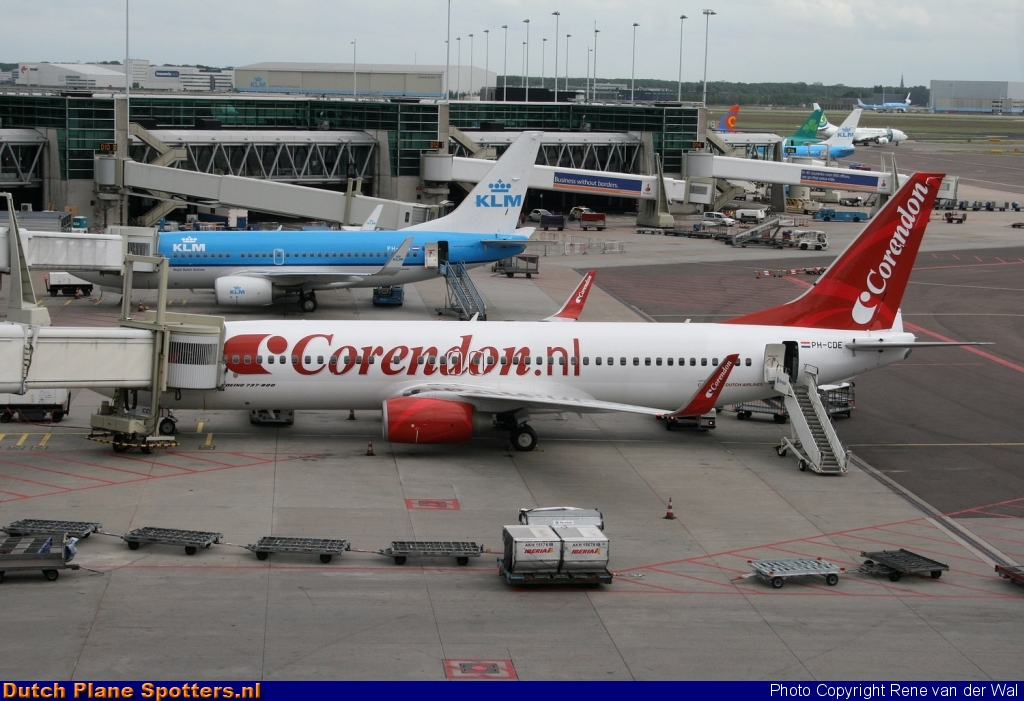 PH-CDE Boeing 737-800 Corendon Dutch Airlines by Rene van der Wal