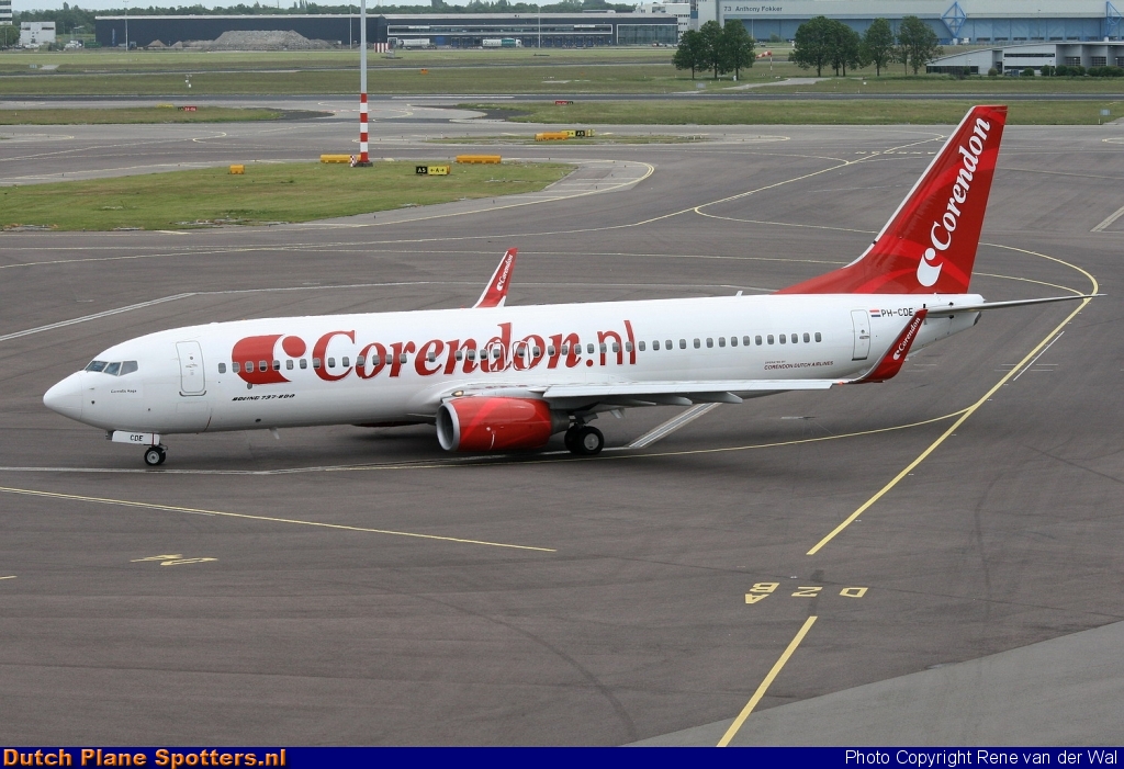 PH-CDE Boeing 737-800 Corendon Dutch Airlines by Rene van der Wal