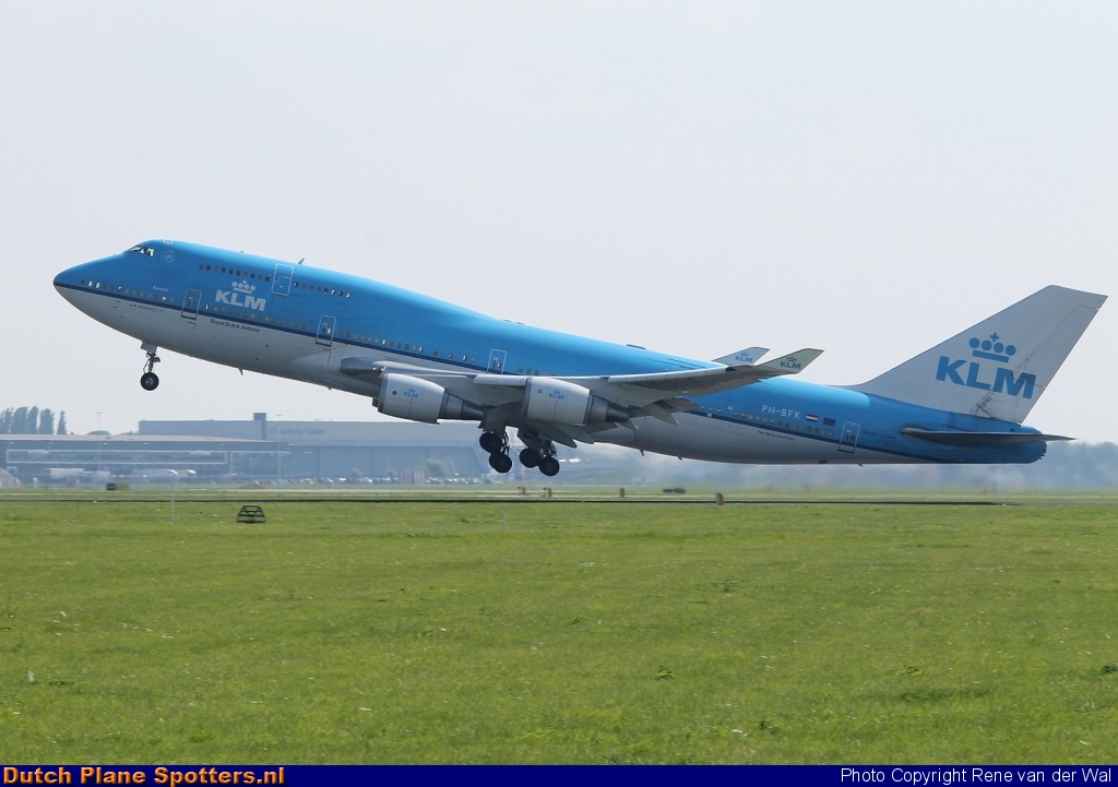 PH-BFK Boeing 747-400 KLM Royal Dutch Airlines by Rene van der Wal