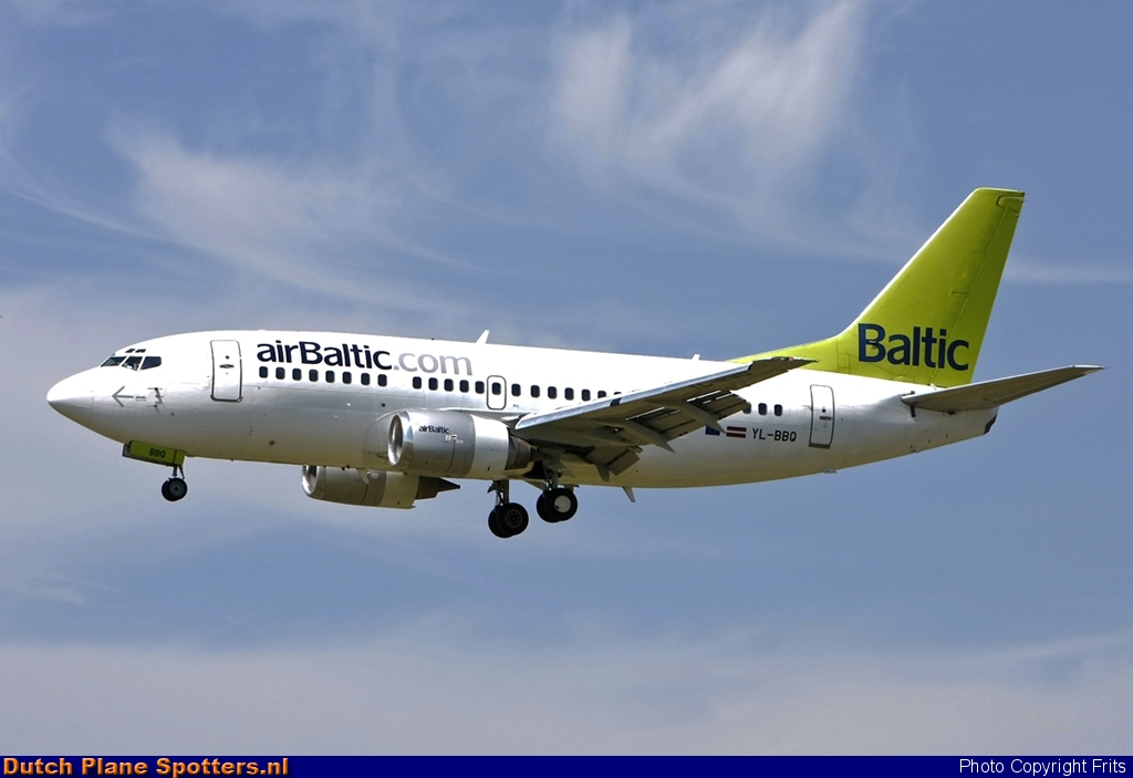 YL-BBQ Boeing 737-500 Air Baltic by Frits