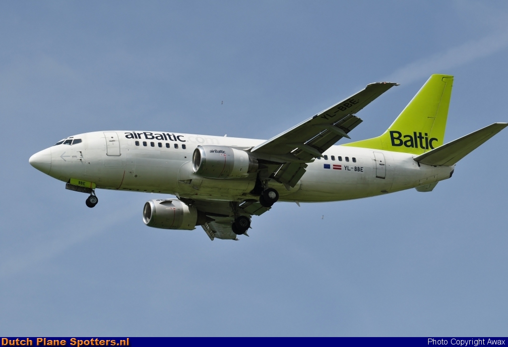 YL-BBE Boeing 737-500 Air Baltic by Awax