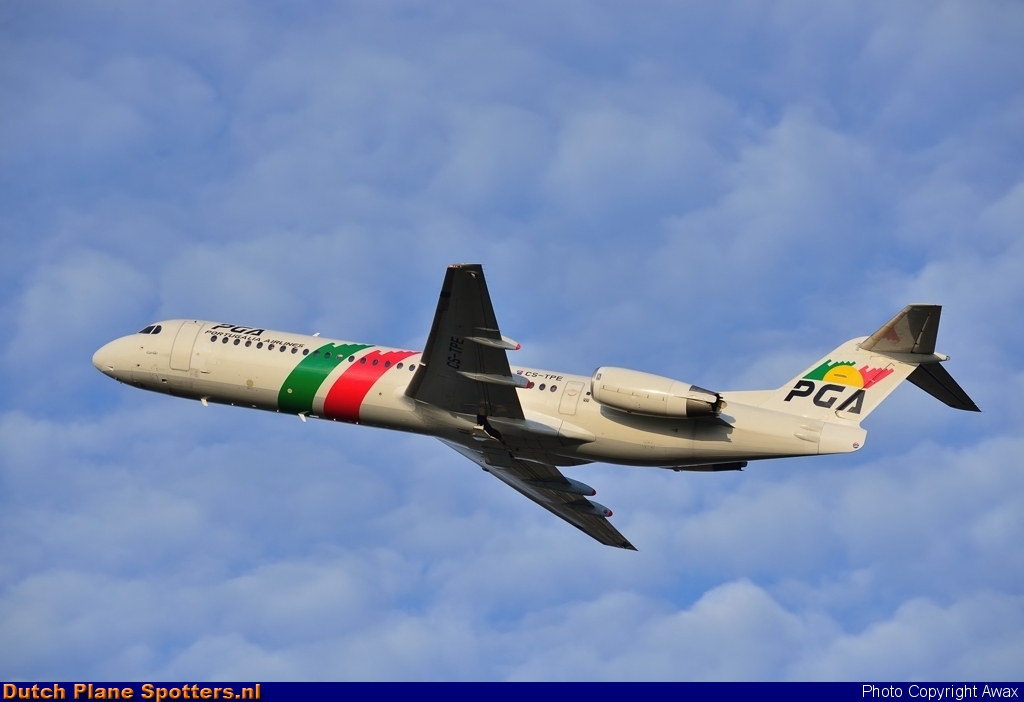 CS-TPE Fokker 100 PGA Portugalia Airlines by Awax