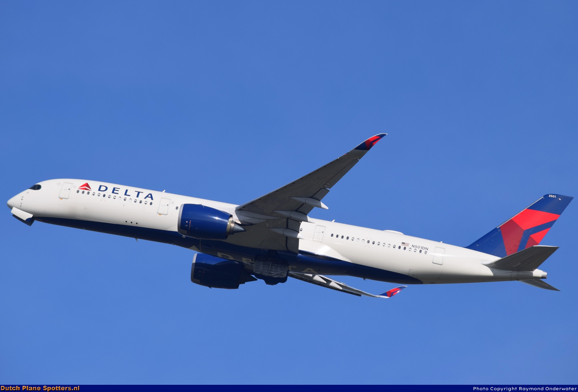 N501DN Airbus A350-900 Delta Airlines by Raymond Onderwater