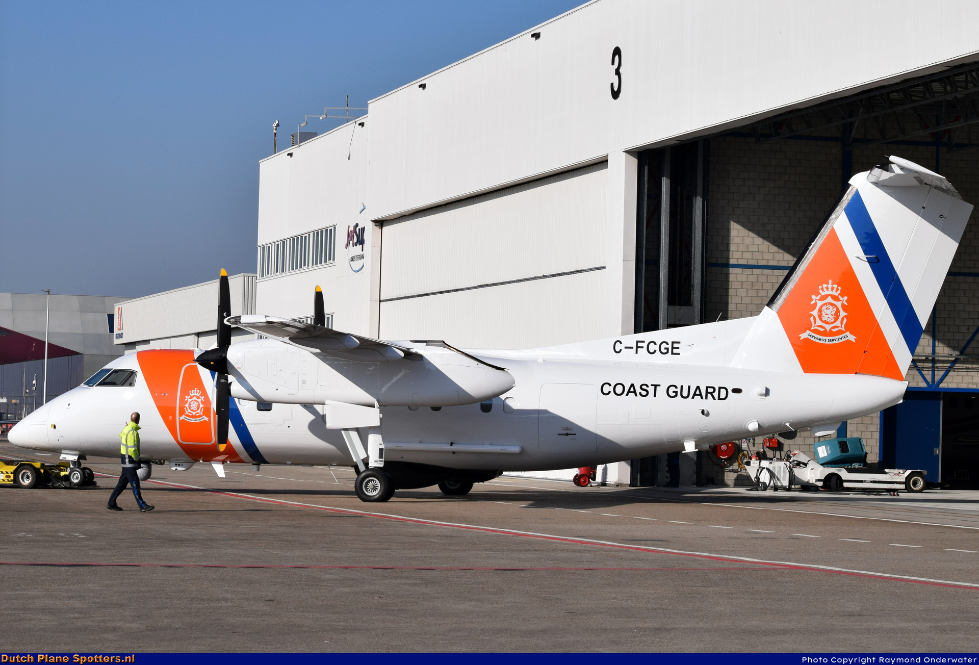 C-FCGE Bombardier Dash 8-100 MIL - Dutch Coast Guard by Raymond Onderwater