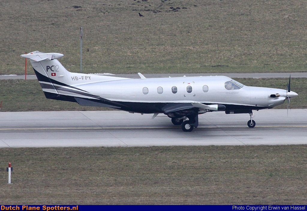 HB-FPY Pilatus PC-12 Private by Erwin van Hassel