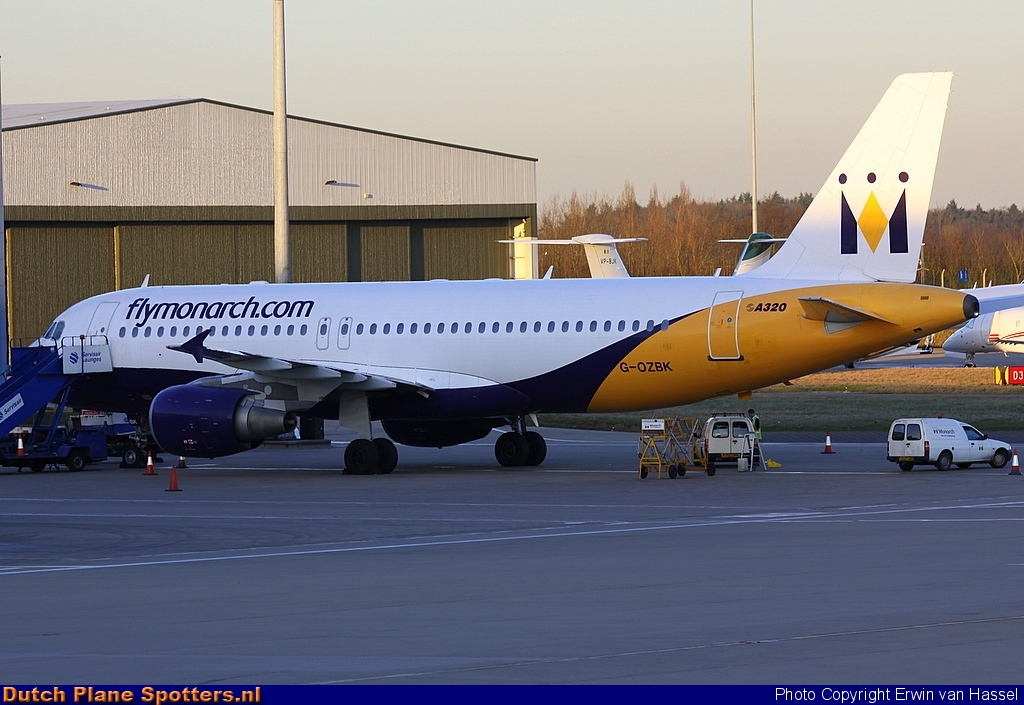 G-OZBK Airbus A320 Monarch Airlines by Erwin van Hassel