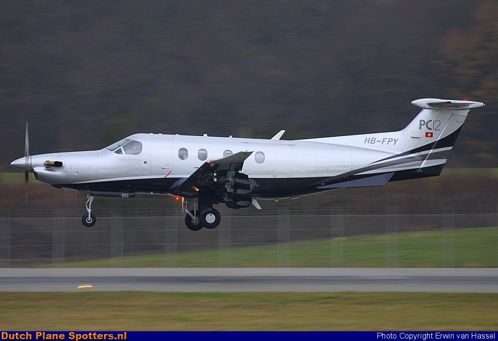 HB-FPY Pilatus PC-12 Private by Erwin van Hassel